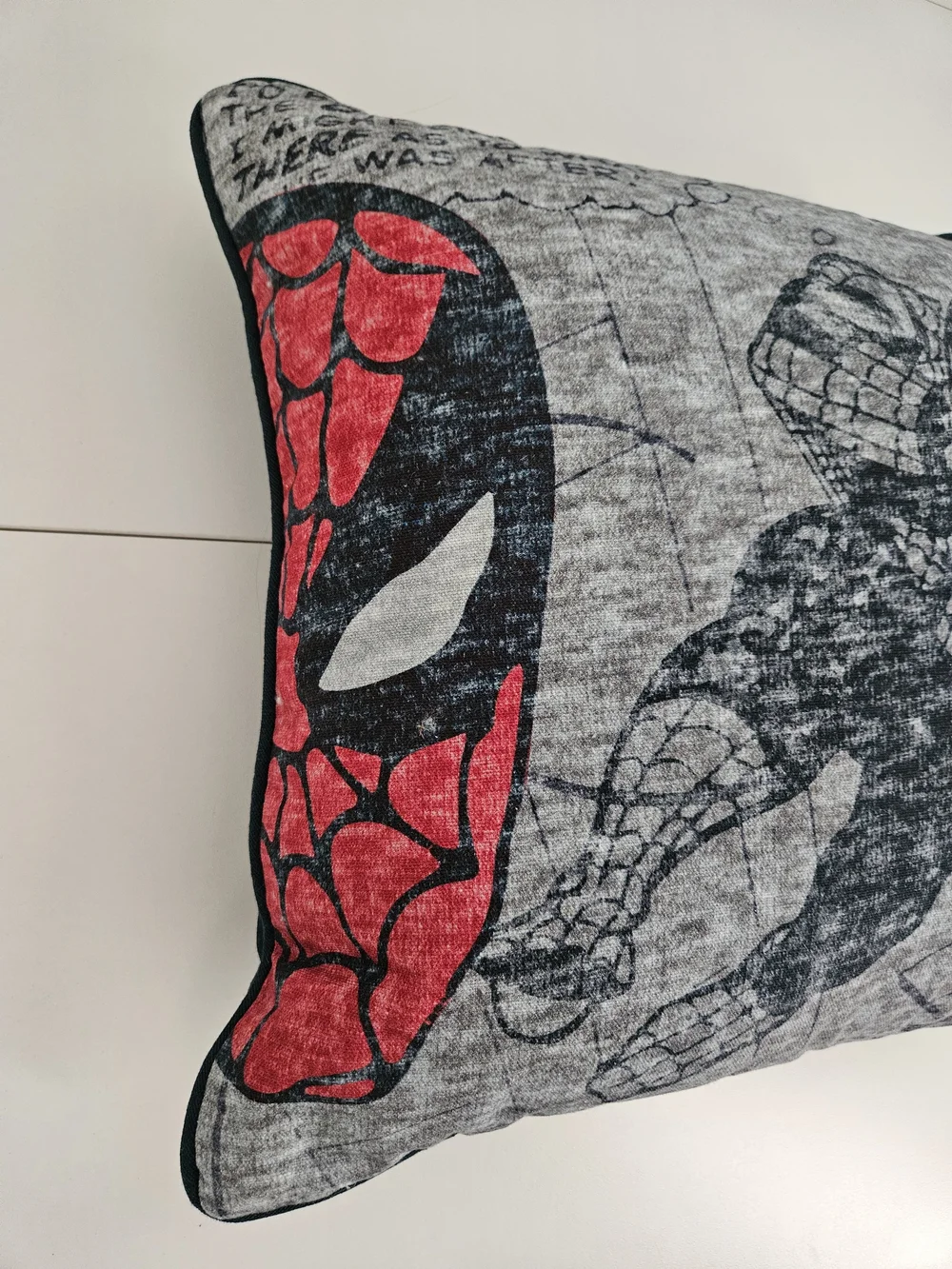 Marvel Spider-Man Comic Accent Pillow - Red & Navy Blue